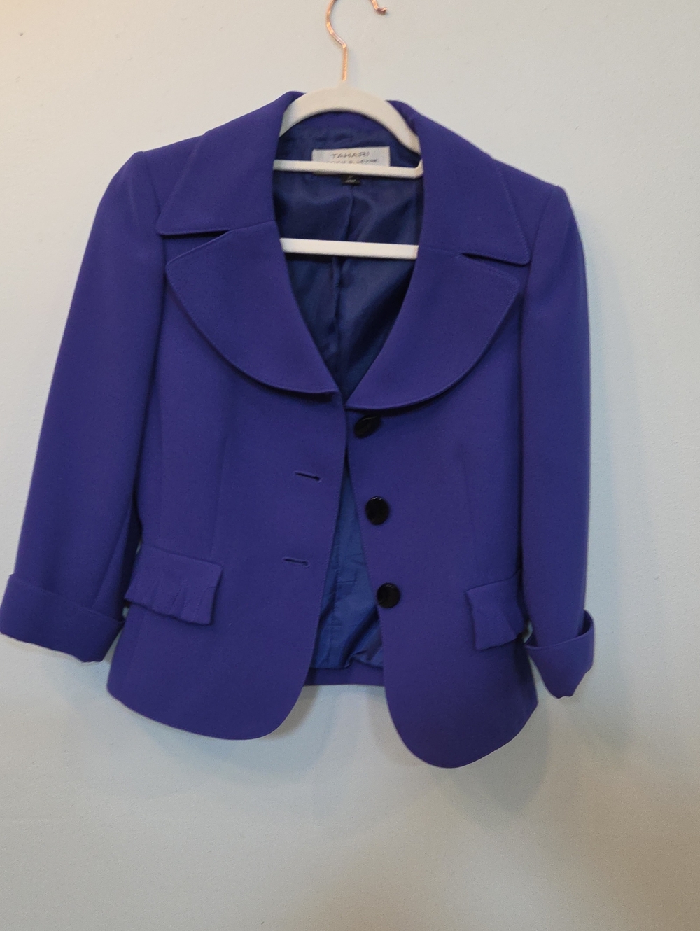Tahari Blue Women's Blazer Jacket